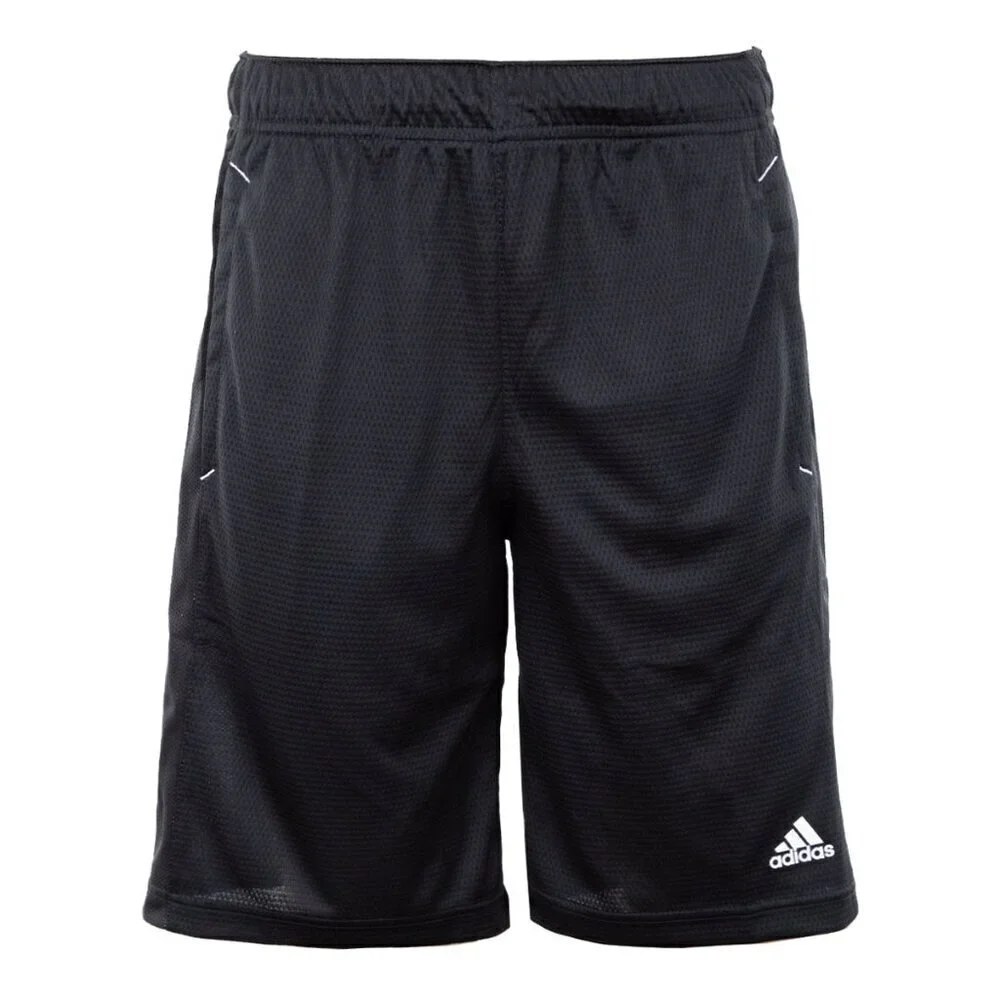 adidas Men's Essentials 3-Stripe Shorts Black & white Stripe NWT